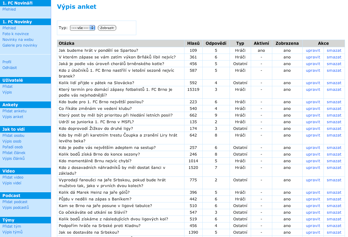 CMS screenshot