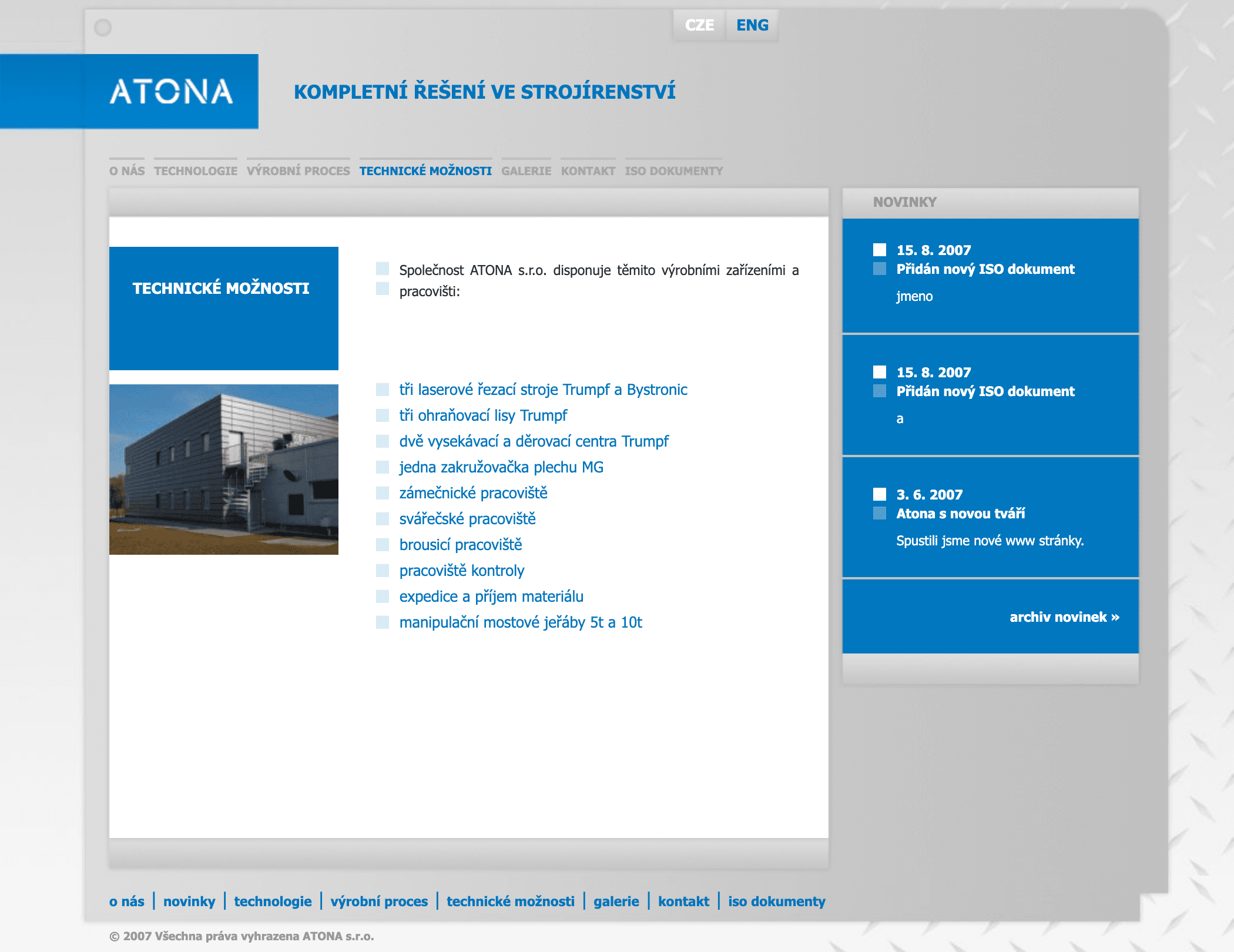 Website screenshot