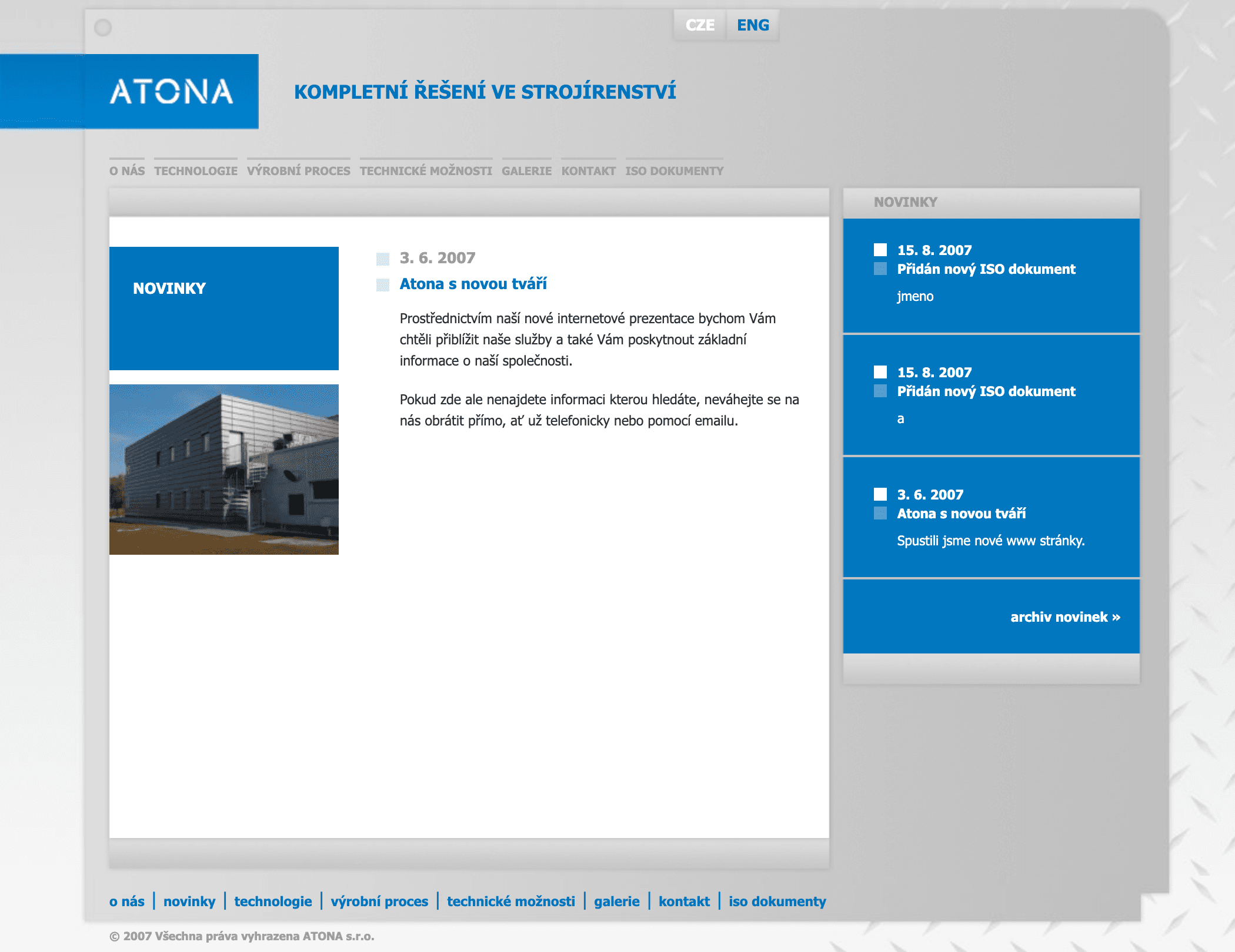 Website screenshot