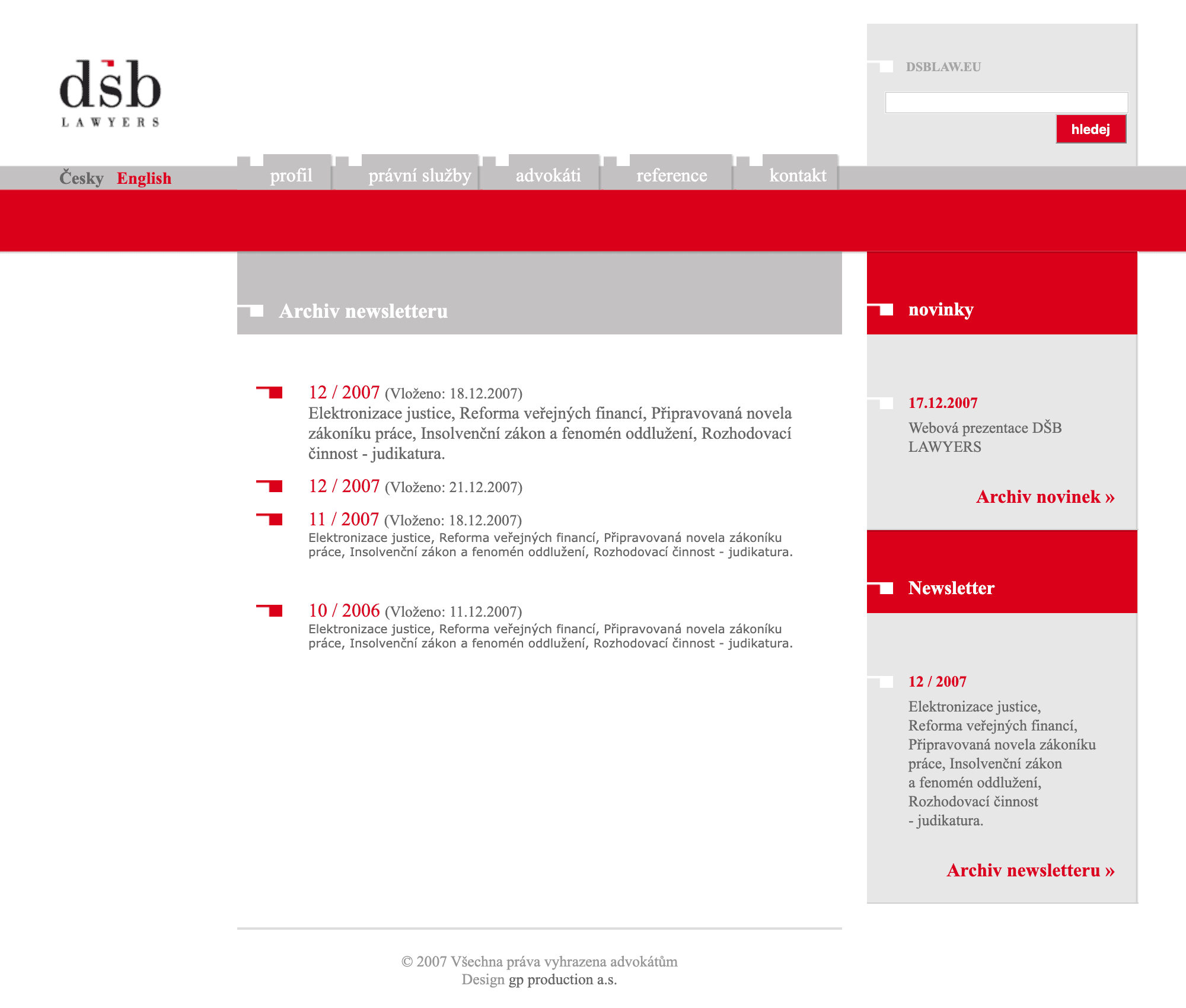 Website screenshot